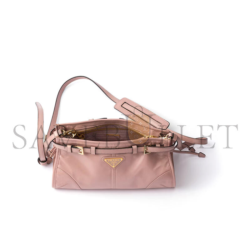 PRADA BONNIE SMALL LEATHER SHOULDER BAG 1BH215 (26*14*12cm)
